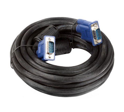 Кабель для монитора-SVGA , медный 3 + 6 ядер, VGA-VGA (15M-15M) 5м NoName