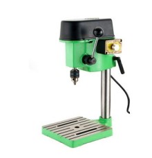 Настольный вертикально-сверлильный станок Mini Bench Drill BD2506. Напряжение питания 220В 50Гц. Номинальная мощность: 100Вт. Диапазоны оборотов: 0 - 5000 об./мин.; 0 - 6500об/мин;  0 - 8500 об/мин (диапазон выбирается перестановкой ремня на шкивах). Тип