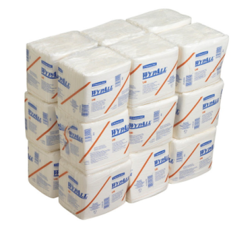 (Kimberly-Clark WypAll® L40) Универсальные салфетки на основе целлюлозы по характеристикам аналогичны тканевым салфеткам. Практичнее и дешевле, чем обычные салфетки 31,8смx38,1см.  (56шт./уп.) KATUN (5776)