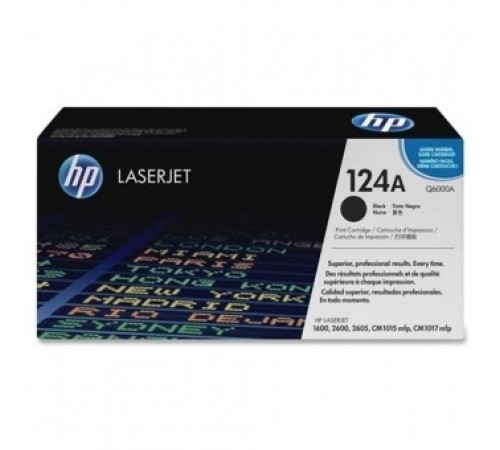 Картридж HP (Q6000A) black 124Bk для Color LJ 1600/2600 original Картридж HP (Q6000A) black 124Bk для Color LJ 1600/2600 original