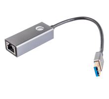 Кабель-переходник USB 3.0 Am --| LAN RJ-45 Ethernet 1000 Mbps, Aluminum Shell,(DU312M)