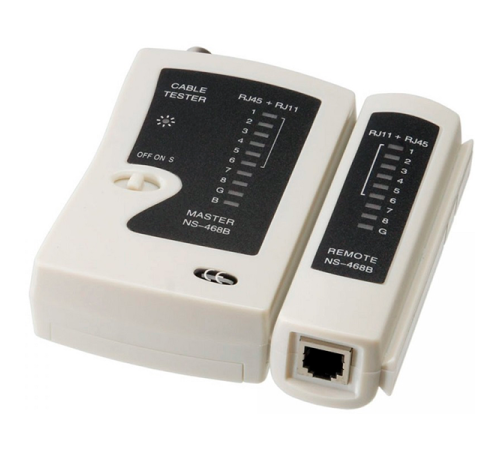 Тестер кабеля RJ 45 / RJ 12 (V COM)