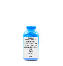 Тонер для KONICA MINOLTA Bizhub C224 / C284 / C364 / 360 / C454 / 554 / 221 / 221S / 281 / 220 / 280 cyan 200гр.
