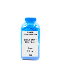 Тонер для KONICA MINOLTA Bizhub C650 / C550 / C451 Cyan 510гр.