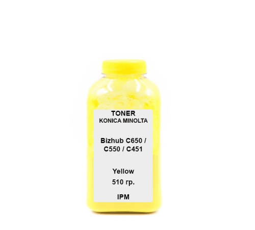 Тонер для KONICA MINOLTA Bizhub C650 / C550 / C451 Yellow 510гр.