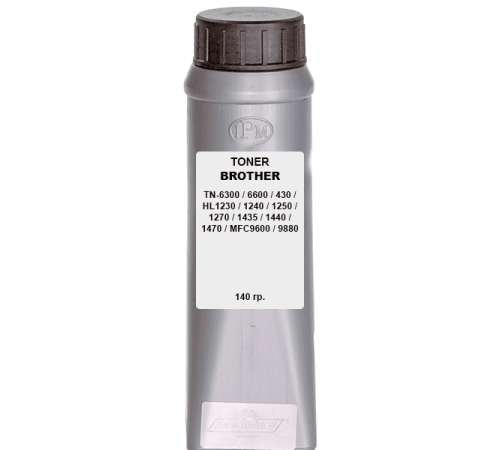 Тонер для BROTHER TN-6300 / 6600 / 430 / HL1230 / 1240 / 1250 / 1270 / 1435 / 1440 / 1470 / MFC9600 / 9880 140гр. IPM Тонер для BROTHER TN-6300 / 6600 / 430 / HL1230 / 1240 / 1250 / 1270 / 1435 / 1440 / 1470 / MFC9600 / 9880 140гр. IPM