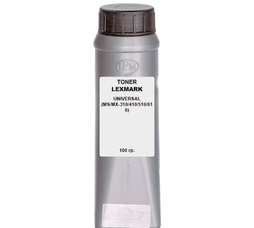 Тонер для LEXMARK UNIVERSAL (MS/MX-310/410/510/610) 100гр. IPM Тонер для LEXMARK UNIVERSAL (MS/MX-310/410/510/610) 100гр. IPM