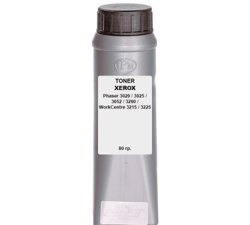 Тонер для XEROX Phaser 3020 / 3025 / 3052 / 3260 / WorkCentre 3215 / 3225 80гр. IPM Тонер для XEROX Phaser 3020 / 3025 / 3052 / 3260 / WorkCentre 3215 / 3225 80гр. IPM
