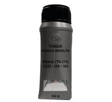 Тонер для KONICA MINOLTA Bizhub (TN-216) C220 / 280 / 360 black 524 гр. IPM