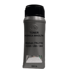 Тонер для KONICA MINOLTA Bizhub (TN-216) C220 / 280 / 360 black 524 гр. IPM