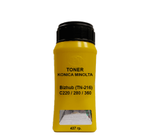 Тонер для KONICA MINOLTA Bizhub (TN-216) C220 / 280 / 360 yellow 437гр. IPM