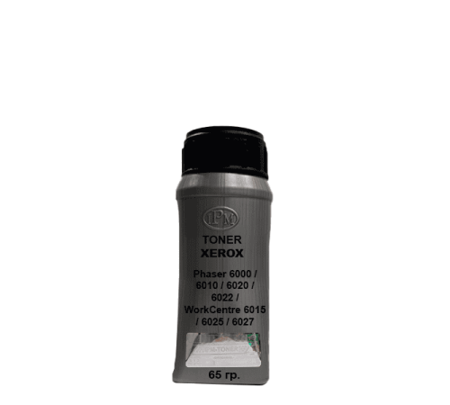 Тонер для XEROX Phaser 6000 / 6010 / 6020 / 6022 / WorkCentre 6015 / 6025 / 6027 Black 65 гр. IPM Тонер для XEROX Phaser 6000 / 6010 / 6020 / 6022 / WorkCentre 6015 / 6025 / 6027 Black 65 гр. IPM