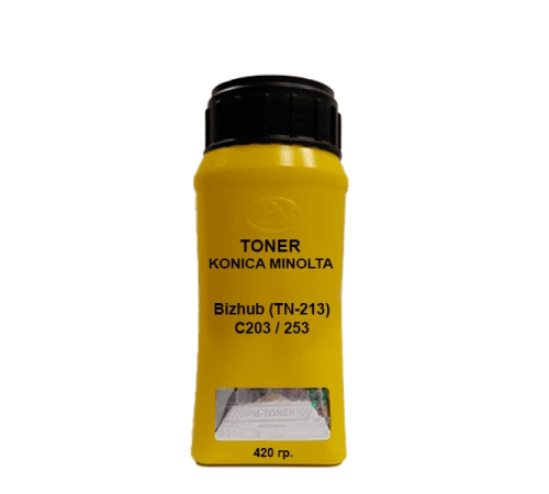 Тонер для KONICA MINOLTA Bizhub (TN-213) C203 / 253 yellow 420 гр. IPM Тонер для KONICA MINOLTA Bizhub (TN-213) C203 / 253 yellow 420 гр. IPM