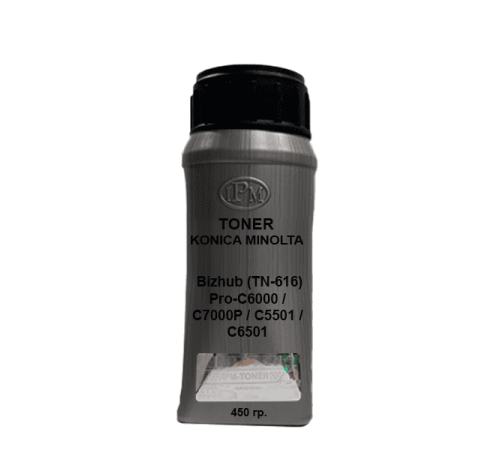 Тонер для KONICA MINOLTA Bizhub (TN-616) Pro-C6000 / C7000P / C5501 / C6501 black 450 гр. Тонер для KONICA MINOLTA Bizhub (TN-616) Pro-C6000 / C7000P / C5501 / C6501 black 450 гр.
