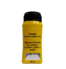 Тонер для KONICA MINOLTA Bizhub (TN-616) Pro-C6000 / C7000P / C5501 / C6501 yellow 450 гр.