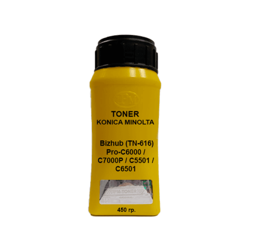Тонер для KONICA MINOLTA Bizhub (TN-616) Pro-C6000 / C7000P / C5501 / C6501 yellow 450 гр. Тонер для KONICA MINOLTA Bizhub (TN-616) Pro-C6000 / C7000P / C5501 / C6501 yellow 450 гр.