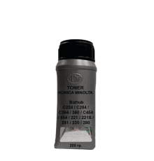 Тонер для KONICA MINOLTA Bizhub C224 / C284 / C364 / 360 / C454 / 554 / 221 / 221S / 281 / 220 / 280 black 200гр.