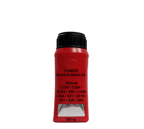 Тонер для KONICA MINOLTA Bizhub C224 / C284 / C364 / 360 / C454 / 554 / 221 / 221S / 281 / 220 / 280 magenta 200гр