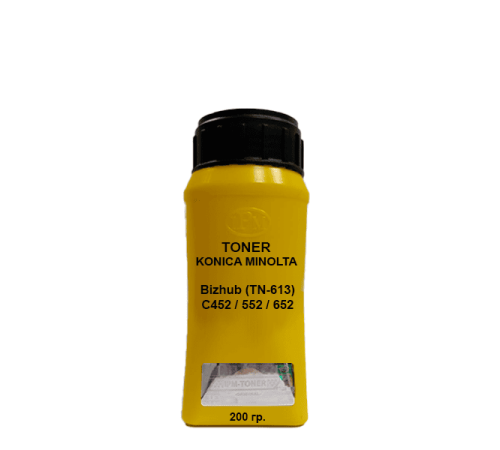 Тонер для KONICA MINOLTA Bizhub (TN-613) C452 / 552 / 652 yellow 200гр.