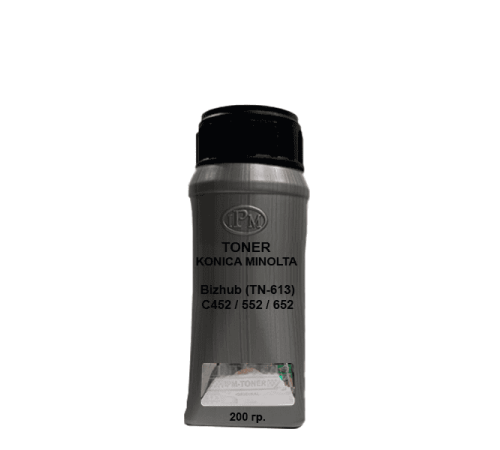 Тонер для KONICA MINOLTA Bizhub (TN-613) C452 / 552 / 652 black 200гр. Тонер для KONICA MINOLTA Bizhub (TN-613) C452 / 552 / 652 black 200гр.