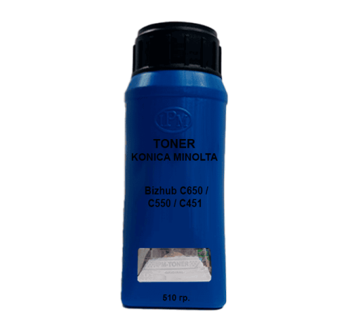 Тонер для KONICA MINOLTA Bizhub C650 / C550 / C451 Cyan 510гр.