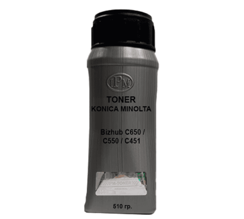 Тонер для KONICA MINOLTA Bizhub C650 / C550 / C451 Black 510гр.