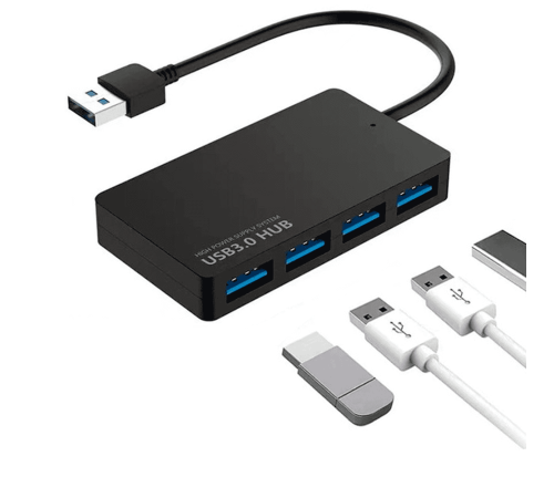 USB 3.0 хаб с четырьмя портами для подключения к компьютеру.