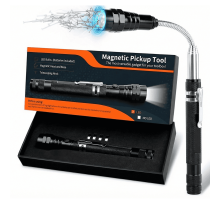 Инструмент для поиска, телескопическая штанга (17–57 см) с магнитом 22 мм и фонариком