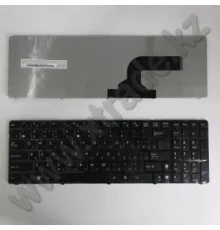 Клавиатура для ноутбука ASUS K73/X53/G72/X53/K53/A53/A52J/K52J/G51/G53/N53 (Small enter key), черная, рус.